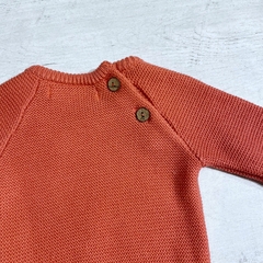 Sweater cuello redondo salmón - Saque Buraque