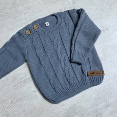 Sweater con ochos celeste - comprar online