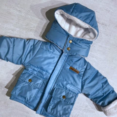 Campera + jardinero turquesa (ÚLTIMO 9-12M) en internet
