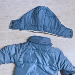 Imagen de Campera + jardinero turquesa (ÚLTIMO 9-12M)