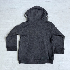 Campera con capucha algodón frisado gris oscuro (ÚLTIMA 9-12M) - Saque Buraque