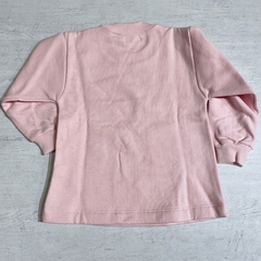 Buzo cuello redondo algodón frisado rosa (ÚLTIMO 12M) en internet