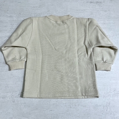 Buzo cuello redondo algodón frisado camping beige (ÚLTIMO 12M) en internet