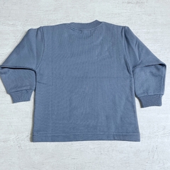 Buzo cuello redondo algodón frisado azul en internet