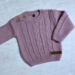 Sweater con ocho lila - comprar online