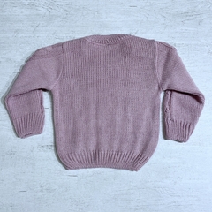 Sweater con ocho lila - Saque Buraque
