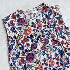 Camisa con volado de puntilla (ÚLTIMA 9-12M) - comprar online
