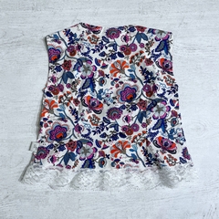 Camisa con volado de puntilla (ÚLTIMA 9-12M) - Saque Buraque