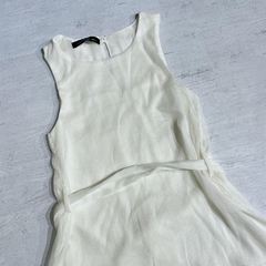 Vestido musculosa volado crudo -SIN CAMBIO- - comprar online