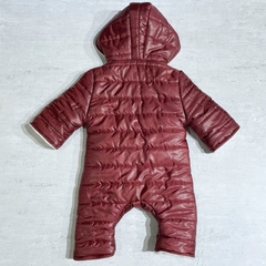 Astronauta bordo con polar soft crudo + mitones (ÚLTIMO 0-3M)