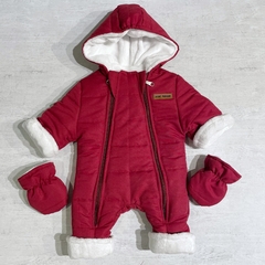 Astronauta bordo con polar soft blanco + mitones (ÚLTIMO 0-3M) - comprar online
