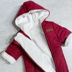 Astronauta bordo con polar soft blanco + mitones (ÚLTIMO 0-3M) - tienda online