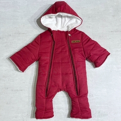 Astronauta bordo con polar soft blanco + mitones (ÚLTIMO 0-3M)