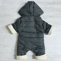 Astronauta verde con polar soft crudo + mitones - comprar online