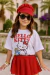 Conjunto Hello Kitty oversized Vermelho