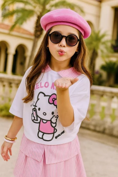 Conjunto Hello Kitty oversized + Gloss