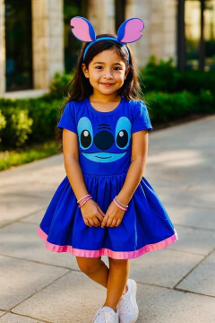 Fantasia Stitch azul