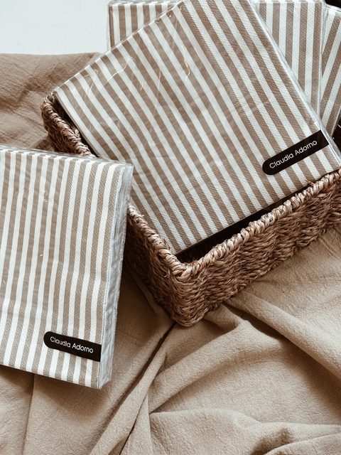 Servilleta de papel Stripes Beige - Pack x 20 - comprar online
