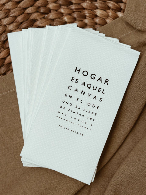 Pack x 12 servilletas de papel - Petite Affaire