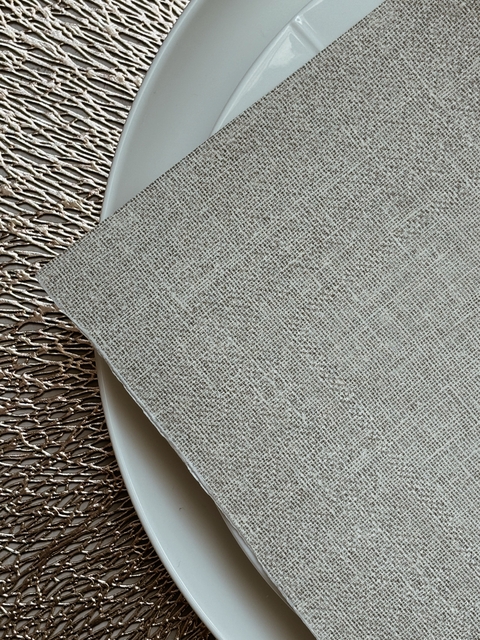 Servilleta de papel Linen Beige - Pack x 20