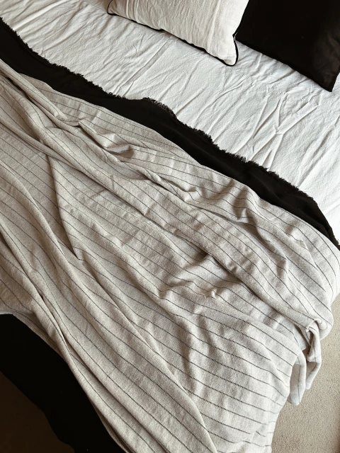 Manta Lino y algodon Stripes