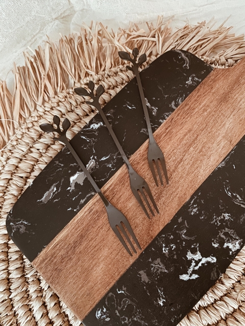 Tenedor Stem Black - Set x 2