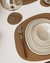 Individual cuero reciclado Stone - comprar online