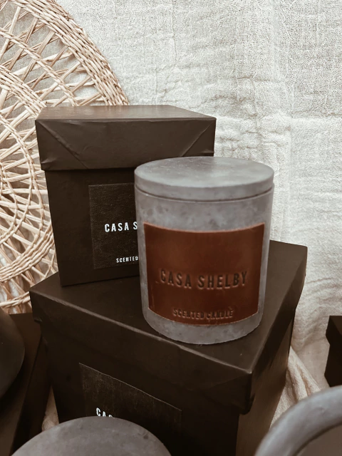 Vela de soja Smoke - Cilindro chico