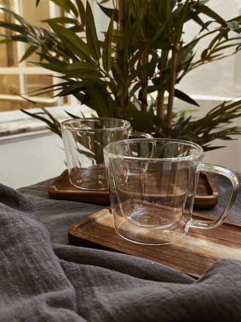 Mug doble vidrio - set x 2 - comprar online