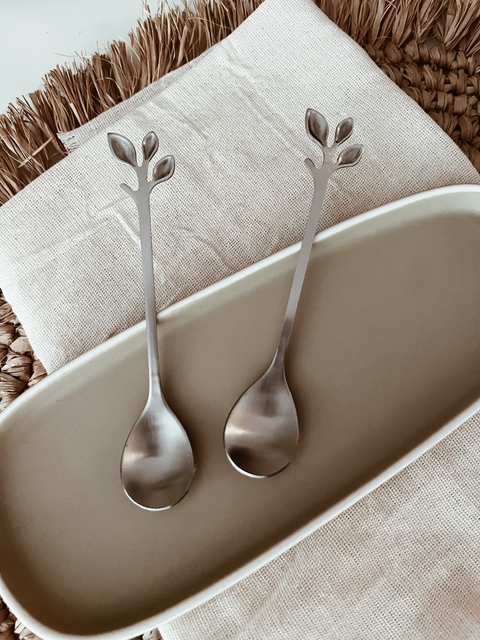 Cucharita Stem Silver - Set x 2