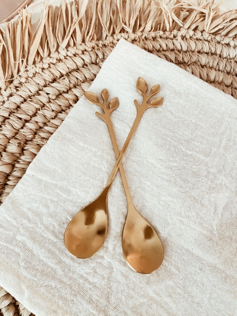 Cucharita Stem Gold - Set x 2