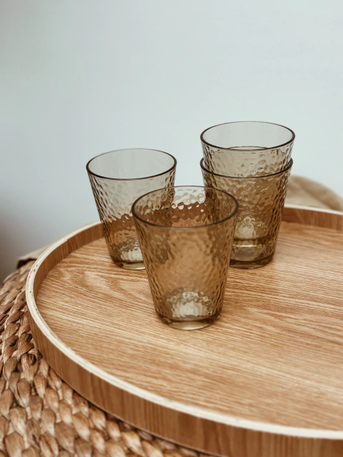 Vaso acrílico Gold - set x 6 - comprar online
