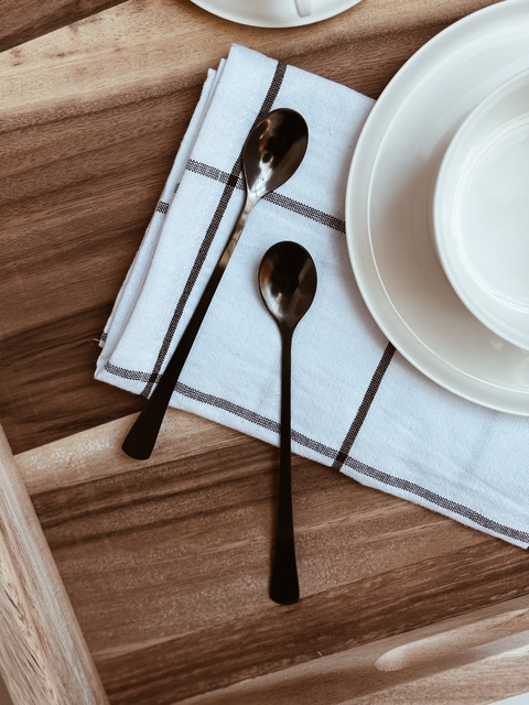 Cucharita Black Diseño Oval - Set x 2 - comprar online
