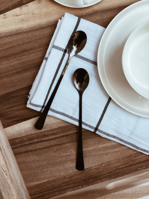 Cucharita Black Diseño Oval - Set x 2 - comprar online