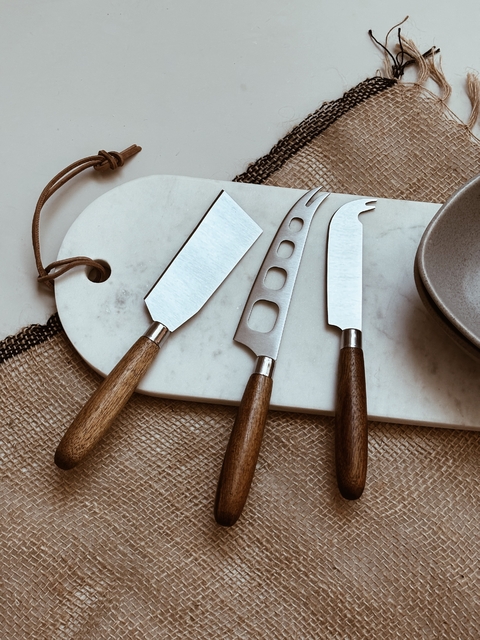 Utensillos Cheese Wood - Set x 3 - comprar online