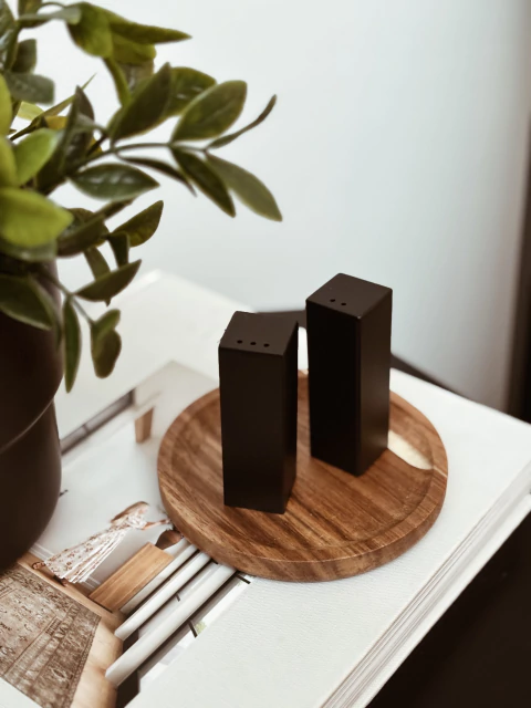 Set salero y pimentero Inox cuadrado - comprar online