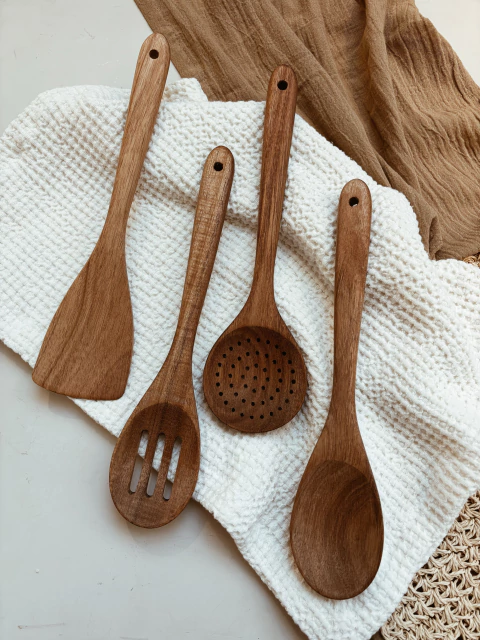 Utensillos Acacia - Set x 4 - comprar online