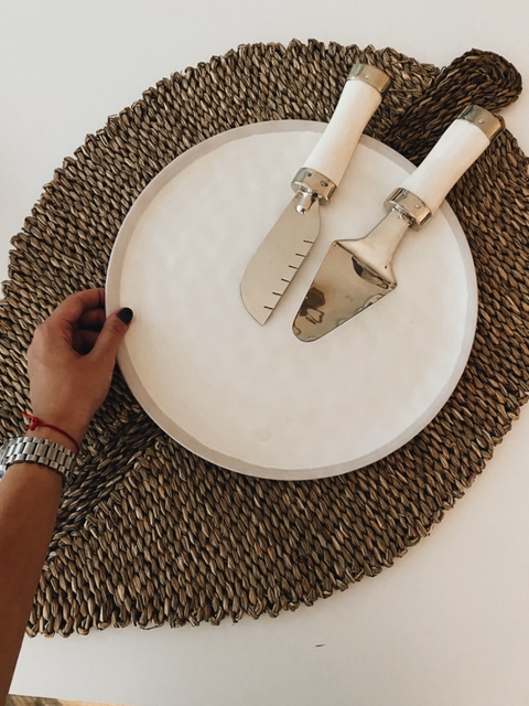 Bandeja redonda melamina linea Ocean