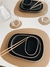 Individual cuero reciclado Stone - tienda online