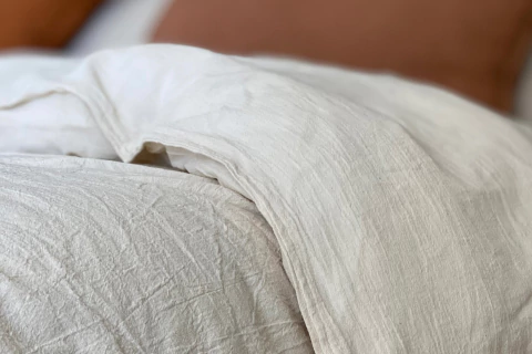 Cubre Edredón Reversible Lienzo y Gasa + 2 Fundas Almohadones - Queen - comprar online