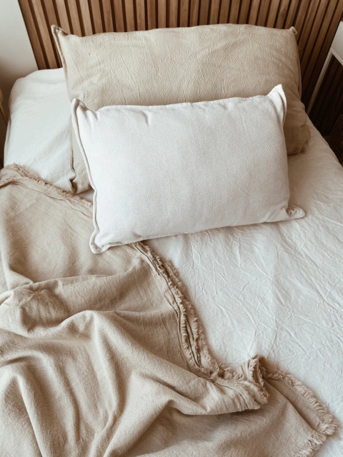 Pie de Cama / Manta Panama Beige