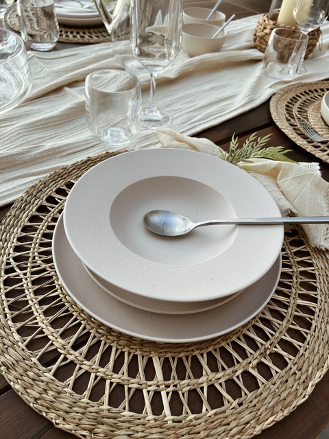 Plato de pasta Fine Plus Sand - set x 2