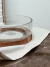 Bowl de vidrio con base Acacia Circulo - CHEKKAHOME