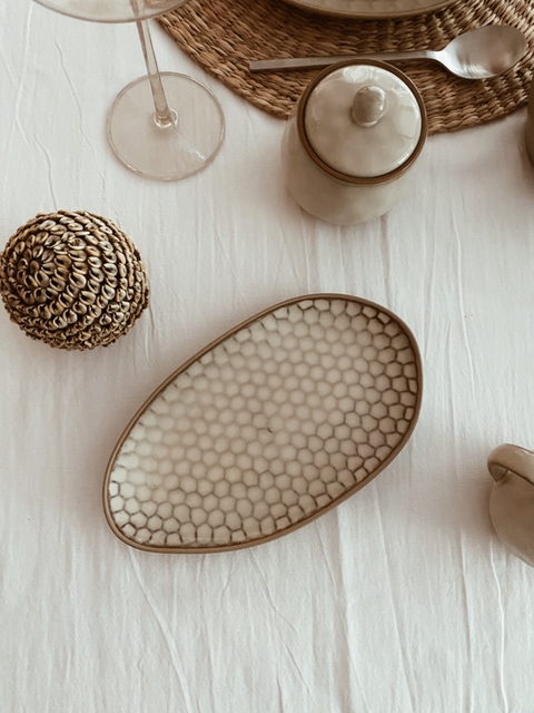 Bandeja Oval linea Panal