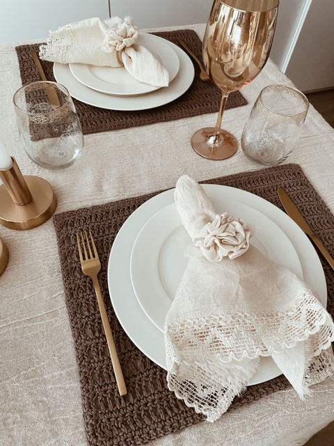 Individual rectangular tejido