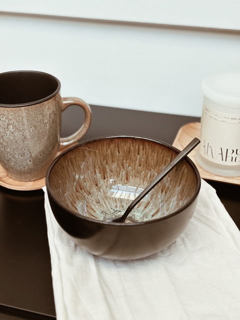 Bowl Reactive Glaze Sakura