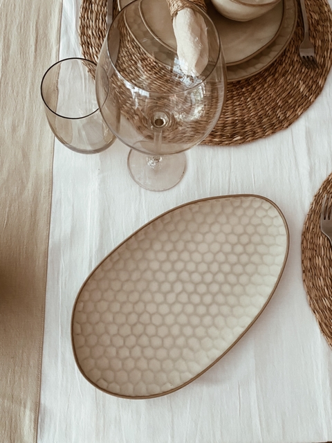 Bandeja Oval linea Panal XL