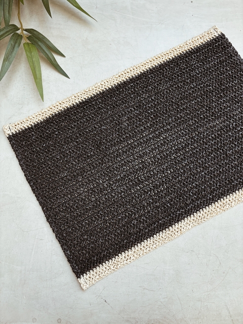 Individual Otto bitono black set x 6 - Vassa - comprar online