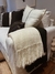 Manta / Pie de cama Mohair crudo