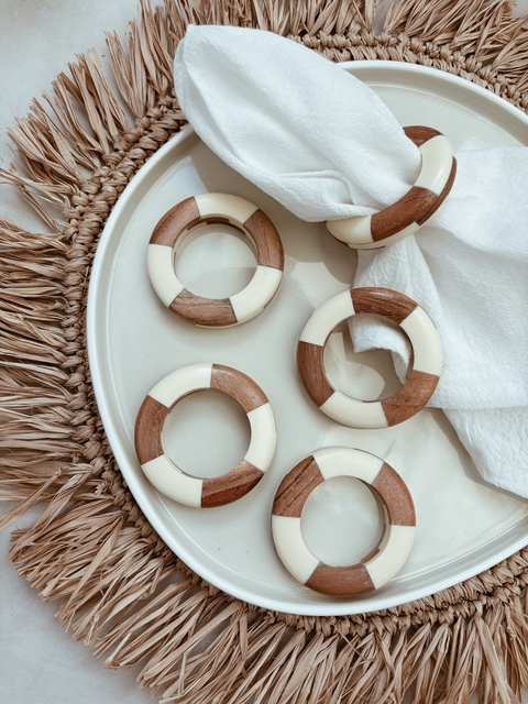 Servilletero Wood Ring - Claudia Adorno